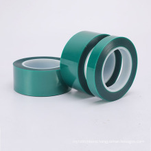 9mm Width Heat Resistance Green PET Silicone Polyester Masking Industrial Tape
